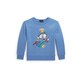 Otroški pulover Polo Ralph Lauren - modra. Otroški pulover iz kolekcije Polo Ralph Lauren. Model izdelan iz pletenine s potiskom.