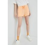 Kratke hlače Roxy ženske, oranžna barva - oranžna. Kratke hlače iz kolekcije Roxy. Model izdelan iz udobnega materiala.