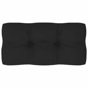 Vidaxl Blazina za kavč iz palet črna 80x40x10 cm