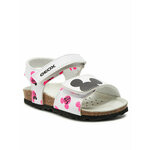 Otroški sandali Geox SANDAL CHALKI bela barva - bela. Otroški sandali iz kolekcije Geox. Model izdelan iz ekološkega usnja.