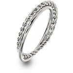 Hot Diamonds Luksuzen srebrni prstan s pravim diamantom Jasmine DR210 (Obseg 52 mm) srebro 925/1000
