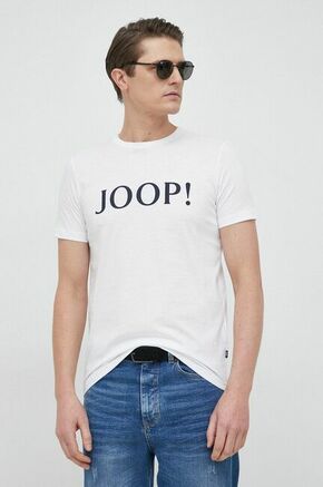 Bombažna kratka majica Joop! bela barva - bela. Lahkotna kratka majica iz kolekcije Joop!. Model izdelan iz tanke