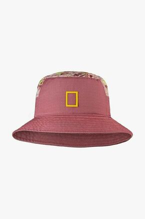 Otroški bombažni klobuk Buff roza barva - roza. Otroške klobuk iz kolekcije Buff. Model z ozkim robom