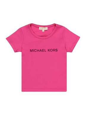 Otroška kratka majica Michael Kors vijolična barva - vijolična. Otroški kratka majica iz kolekcije Michael Kors. Model izdelan iz pletenine s potiskom.