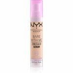 NYX Professional Makeup Bare With Me Serum Concealer srednje prekriven in vlažilen korektor 9,6 ml odtenek 02 Light