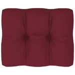 vidaXL Blazina za kavč iz palet vinsko rdeča 50x40x12 cm