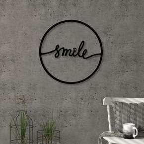 Kovinska stenska dekoracija Smile