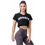 Nebbia Loose Fit Sporty Crop Top Black S Fitnes majica