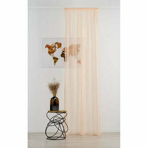 Rožnato-oranžna prosojna zavesa 300x260 cm Voile – Mendola Fabrics