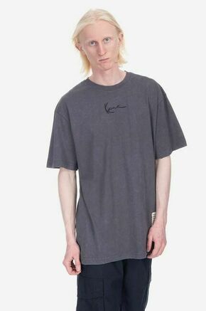 Bombažna kratka majica Karl Kani siva barva - siva. Kratka majica iz kolekcije Karl Kani