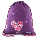 WEBHIDDENBRAND Ciljna športna torba, Ljubezen, barva vijolična