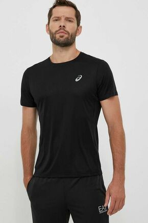 Kratka majica za tek Asics Core črna barva - črna. Kratka majica za tek iz kolekcije Asics. Model izdelan iz hitrosušečega materiala.