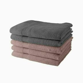 Set brisač today siva svetlo roza 5 kosi 70 x 130 cm