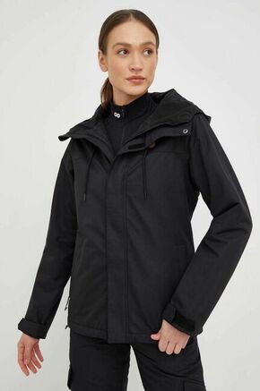 Smučarska jakna Volcom črna barva - črna. Smučarska jakna iz kolekcije Volcom. Model izdelan materiala