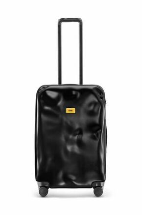 Kovček Crash Baggage ICON Medium Size črna barva - črna. Kovček iz kolekcije Crash Baggage. Model izdelan iz plastike.