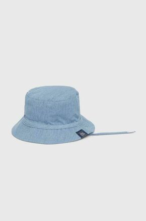 Otroški klobuk zippy - modra. Otroške klobuk iz kolekcije zippy. Model z ozkim robom