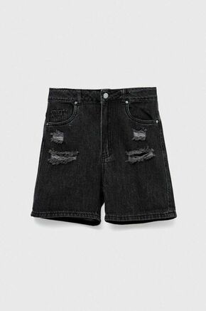 Otroške kratke hlače iz jeansa Birba&amp;Trybeyond črna barva - črna. Otroški kratke hlače iz kolekcije Birba&amp;Trybeyond. Model izdelan iz jeansa. Trden material