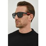 Sončna očala Armani Exchange moški, siva barva - siva. Sončna očala iz kolekcije Armani Exchange. Model z enobarvnimi stekli in okvirji iz plastike. Ima filter UV 400.