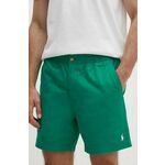 Kratke hlače Polo Ralph Lauren moški, zelena barva - zelena. Kratke hlače iz kolekcije Polo Ralph Lauren. Model izdelan iz tkanine.