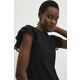 Majica Answear Lab ženska, črna barva - črna. Bluza iz kolekcije Answear Lab izdelana iz melange pletenine. Model iz izjemno udobne tkanine z visoko vsebnostjo bombaža.