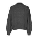 VERO MODA Pulover 'Leaf' temno siva