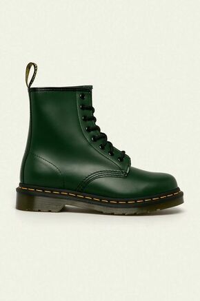 Usnjeni čevlji - zelena. Čevlji iz kolekcije Dr Martens. Model izdelan iz naravnega usnja.