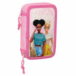 NEW Šolska Peresnica z Dodatki Barbie Girl Roza 12.5 x 19.5 x 4 cm (28 Kosi)