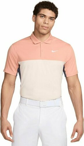 Nike Dri-Fit Victory+ Mens Polo Light Madder Root/Light Carbon/White XL