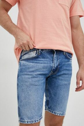 Kratke hlače iz jeansa Pepe Jeans Stanley Short Logo moške