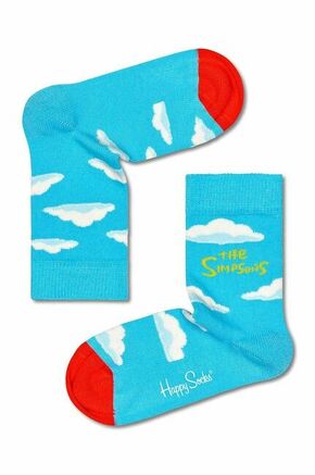Otroške nogavice Happy Socks Clouds - modra. Otroške nogavice iz kolekcije Happy Socks. Model izdelan iz elastičnega materiala.