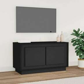 VidaXL TV omarica črna 80x35x45 cm inženirski les