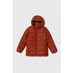 Otroška jakna Columbia U Pike Lake II Hdd Jacke rdeča barva - oranžna. Otroška jakna iz kolekcije Columbia. Delno podložen model, izdelan iz prešitega materiala. Prešiti model s sintetično izolacijo za dodatno udobje pri nižjih temperaturah.