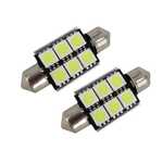 WEBHIDDENBRAND M-LINE žarnica LED 12V C5W 36mm 6xSMD 5050, bela, par