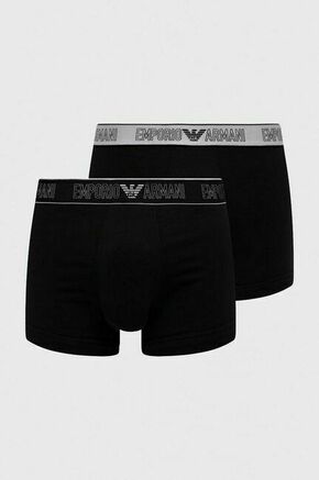 Boksarice Emporio Armani Underwear 2-pack moški - pisana. Boksarice iz kolekcije Emporio Armani Underwear. Model izdelan iz elastične pletenine. Model je priložena kozmetična torbica.