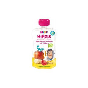 Pocket BIO Hippies jabolko-banana-maline-polnozrnata žita 12m + 100g Hipp