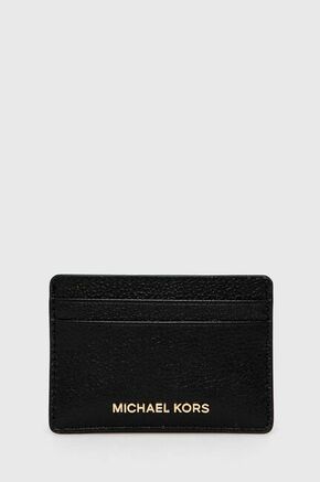 MICHAEL Michael Kors usnjen etui za kartice - črna. Etui za kartice iz kolekcije MICHAEL Michael Kors. Model izdelan iz naravnega usnja.
