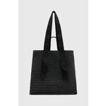 Torbica AllSaints LULLAH N/S TOTE črna barva, W081XA - črna. Velika torbica iz kolekcije AllSaints. Model brez zapenjanja, izdelan iz pletenega materiala.