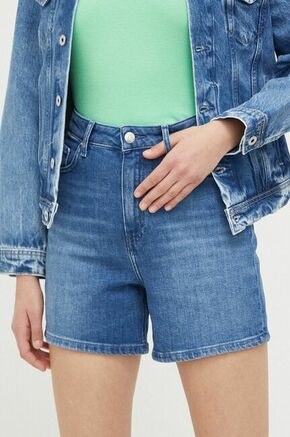 Jeans kratke hlače Tommy Hilfiger ženski - modra. Kratke hlače iz kolekcije Tommy Hilfiger