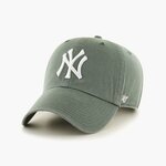 Bombažna bejzbolska kapa 47brand MLB New York Yankees zelena barva - zelena. Kapa s šiltom vrste baseball iz kolekcije 47brand. Model izdelan iz enobarvne tkanine.