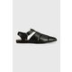 Usnjeni sandali Vagabond Shoemakers WIOLETTA ženski, črna barva, 5501.101.20 - črna. Sandali iz kolekcije Vagabond Shoemakers. Model je izdelan iz naravnega usnja. Model z mehkim, oblikovanim vložkom zagotavlja udobje.