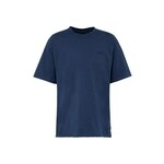 Bombažna kratka majica Levi's moški, črna barva - mornarsko modra. Ohlapna kratka majica iz kolekcije Levi's, izdelana iz tanke, elastične pletenine. Model iz izjemno udobne bombažne tkanine.