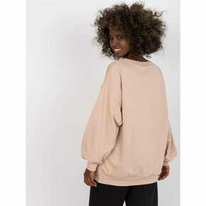 Ex moda Ženska majica s kapuco z vezenino MILEY beige EM-BL-536__3.76_384612 Univerzalni