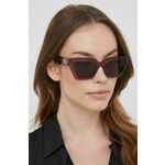 Sončna očala Tommy Hilfiger ženski, roza barva - roza. Sončna očala iz kolekcije Tommy Hilfiger. Model z enobarvnimi stekli in okvirji iz plastike. Ima filter UV 400.