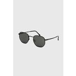 Sončna očala Volcom črna barva - črna. Sončna očala iz kolekcije Volcom. Model z enobarvnimi stekli in okvirji iz kovine. Ima filter UV 400.