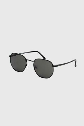 Sončna očala Volcom črna barva - črna. Sončna očala iz kolekcije Volcom. Model z enobarvnimi stekli in okvirji iz kovine. Ima filter UV 400.