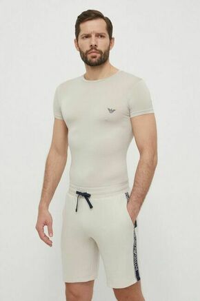 Majica lounge Emporio Armani Underwear 2-pack bež barva