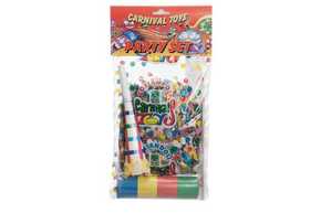 WEBHIDDENBRAND Carnival Toys papirčki + trakovi + piščalka (4484)