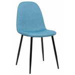 BHM Germany Jedilni stol Napier, tekstil, modra barva