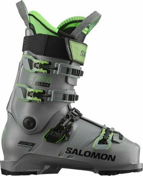 Salomon S/Pro Alpha 120 Steel Grey/Pastel Neon Green 1/Black 26/26