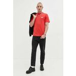 Bombažna kratka majica Dickies rdeča barva - rdeča. Kratka majica iz kolekcije Dickies, izdelana iz tanke, rahlo elastične pletenine. Model iz izjemno udobne bombažne tkanine.